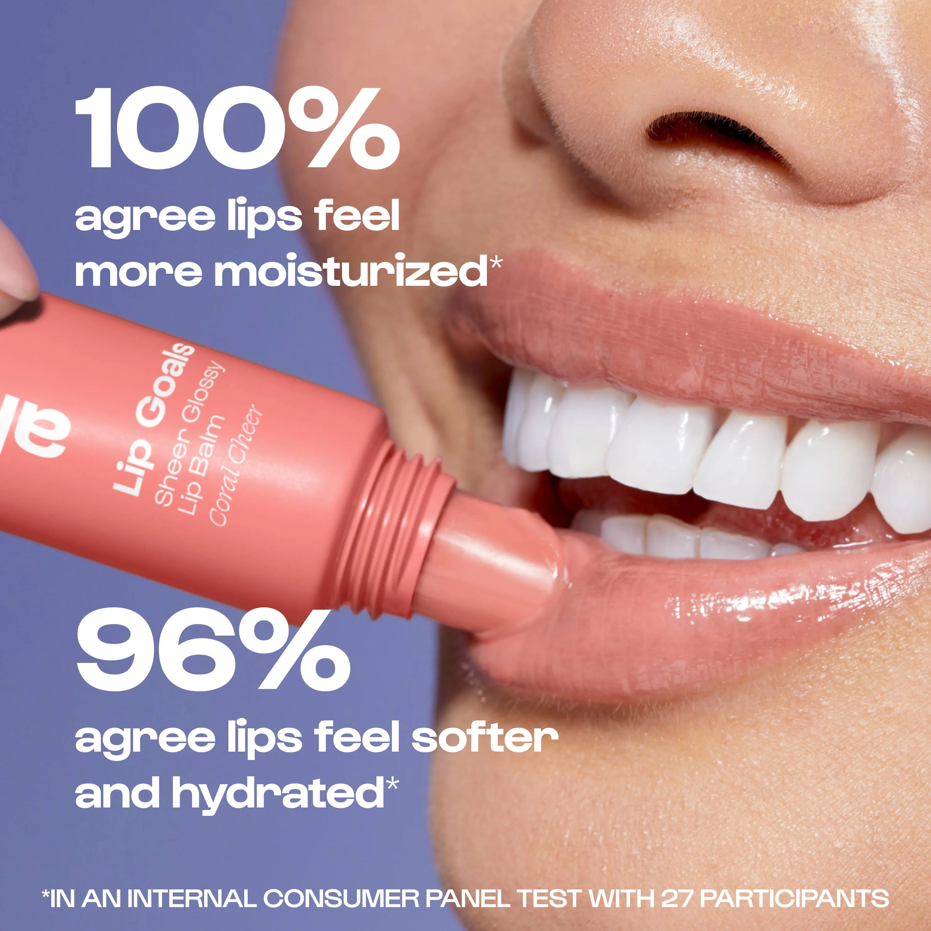 Alleyoop Makeup - Sheer Coral Cheer Lip Goals Glossy Lip Balm/ Gifts / SPA