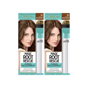L'Oreal Paris Hair Color Root Rescue 10 Minute Root Coloring Kit For Hair, 5G Matches Medium Golden Brown Shades, 2 Ct (Pack of 1)