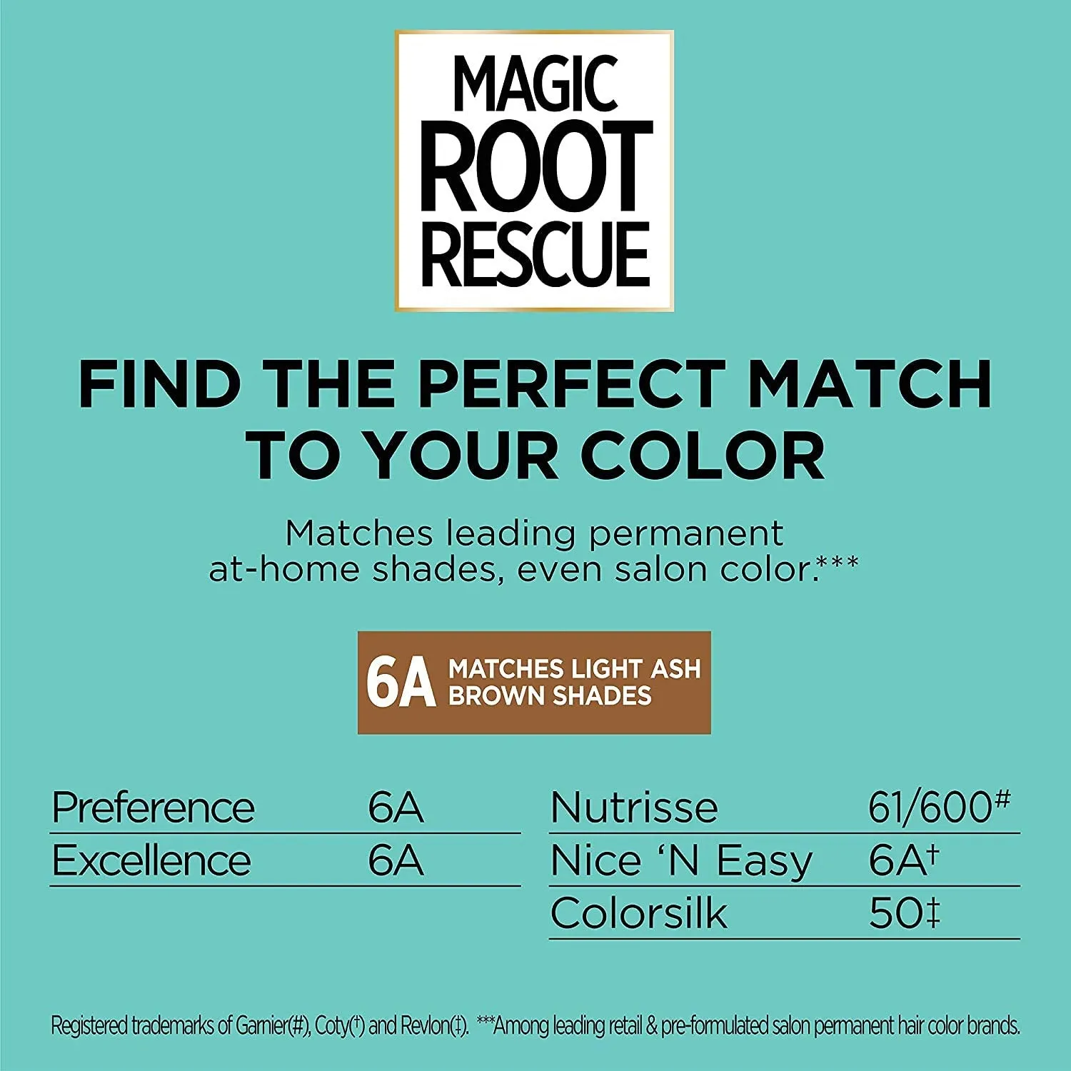 L'Oreal Paris Magic Root Rescue 10 Minute Root Hair Coloring Kit, Permanent Hair Color with Quick Precision Applicator, 100% Gray Coverage, 6A Light Ash Brown, 2 count