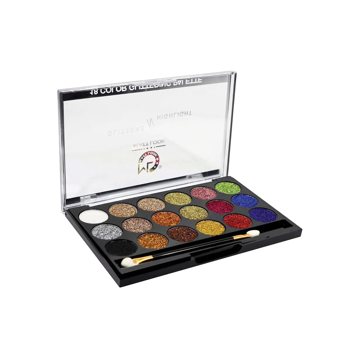 Mattlook Eyeshadow Glitterz with 18 Color