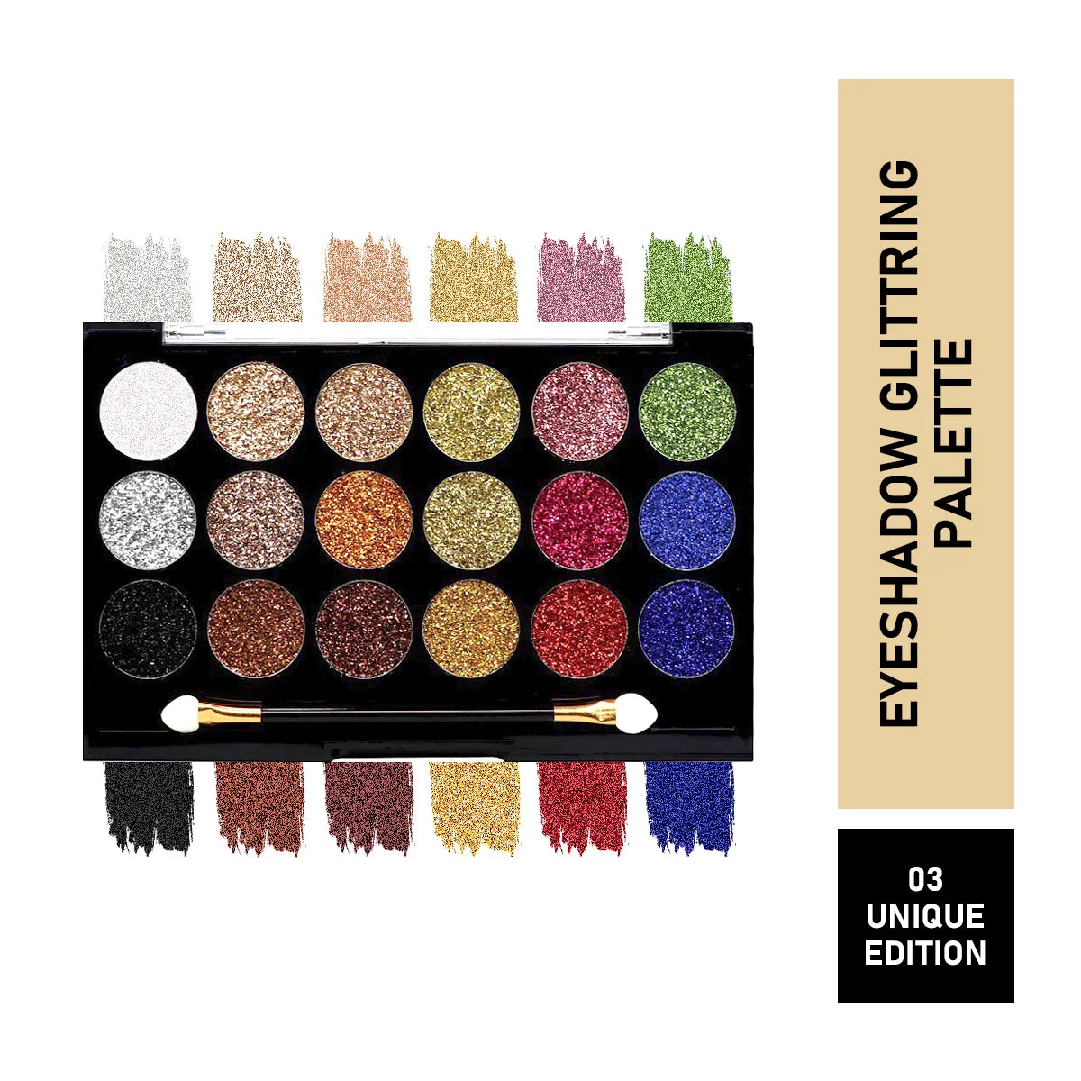 Mattlook Eyeshadow Glitterz with 18 Color