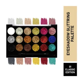 Mattlook Eyeshadow Glitterz with 18 Color