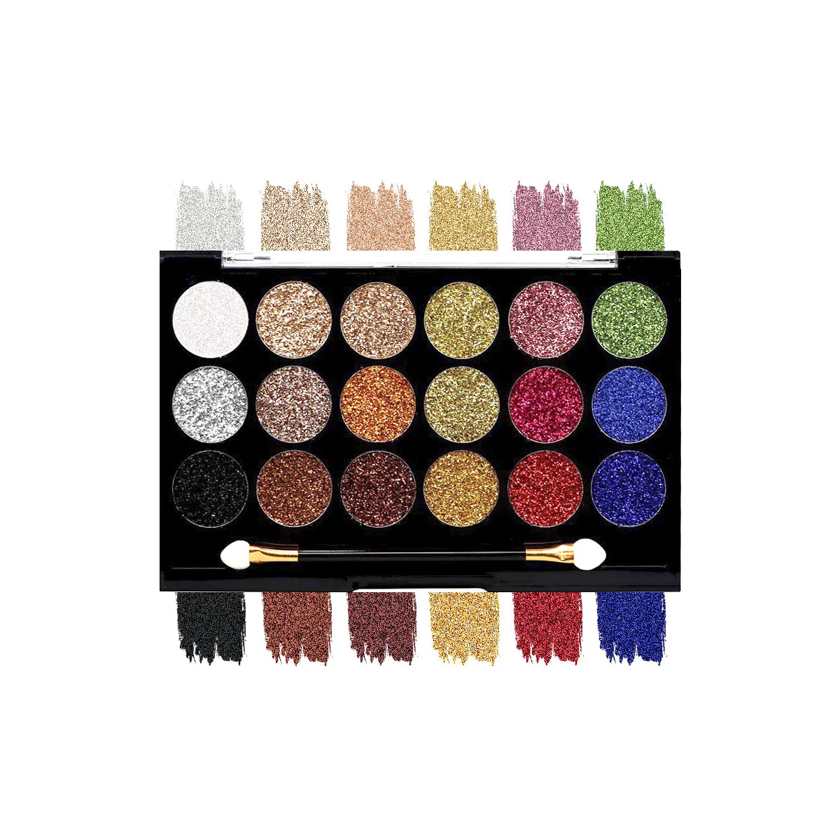 Mattlook Eyeshadow Glitterz with 18 Color