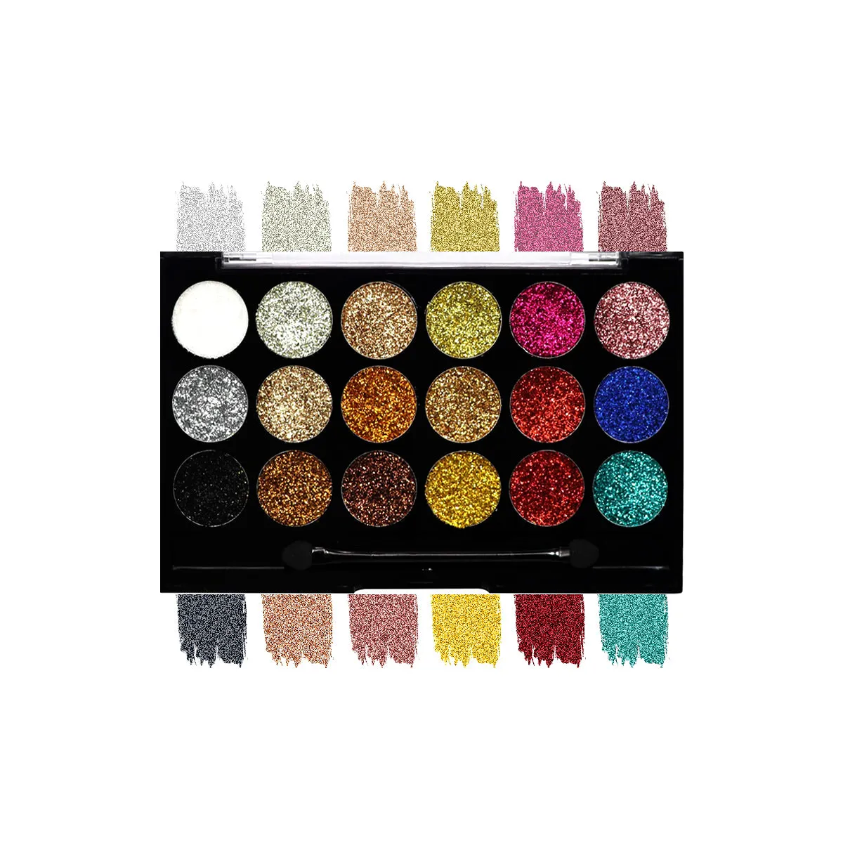 Mattlook Eyeshadow Glitterz with 18 Color