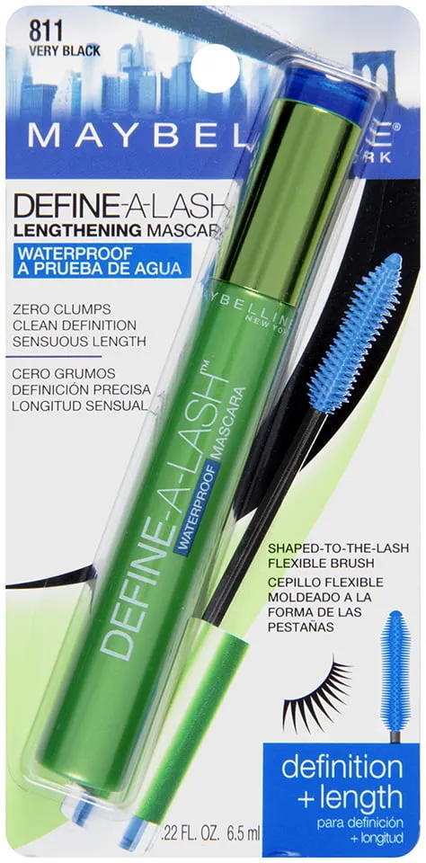Maybelline Define-A-Lash Lengthening Waterproof Mascara, Very Black