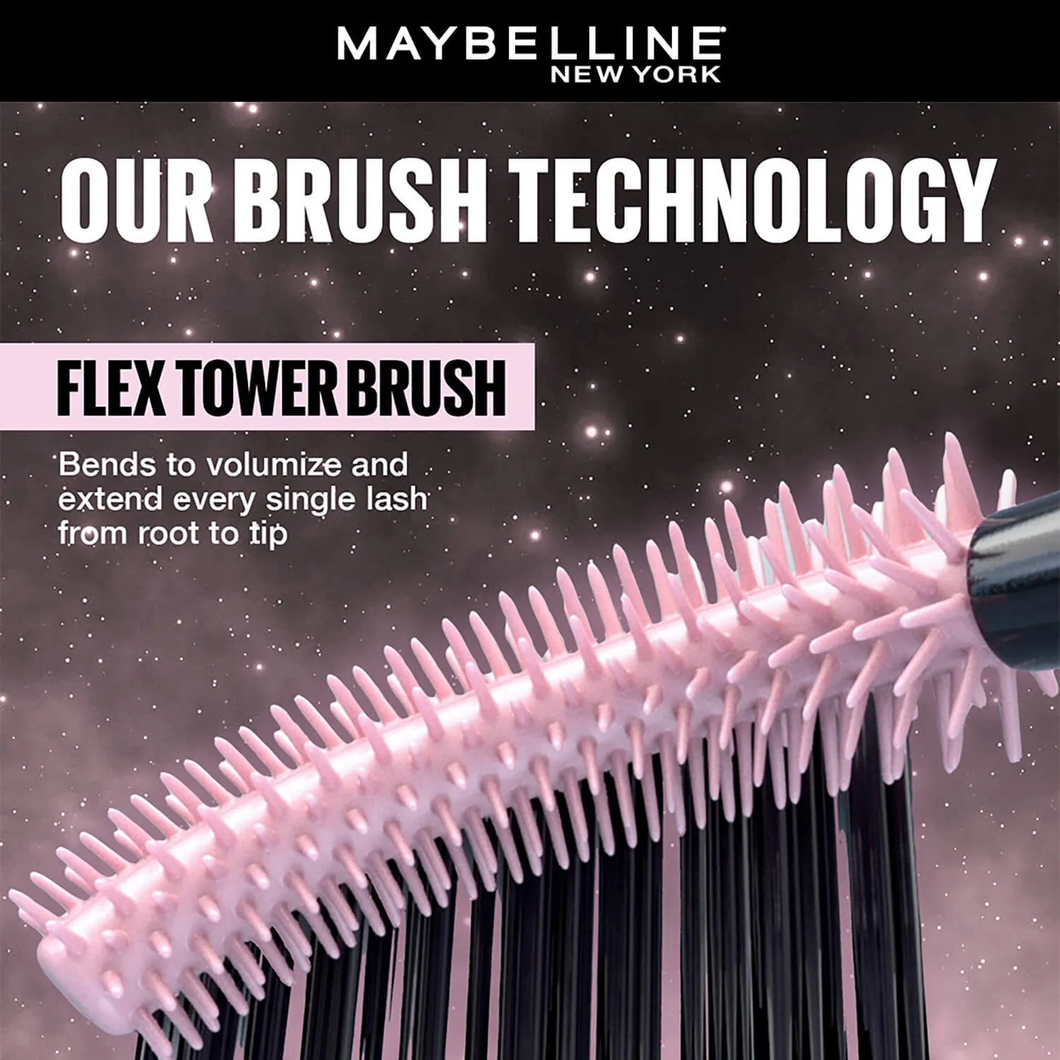 Maybelline Lash Sensational Sky High Mascara Limited Edition–Cosmic Black Waterproof, 6ml