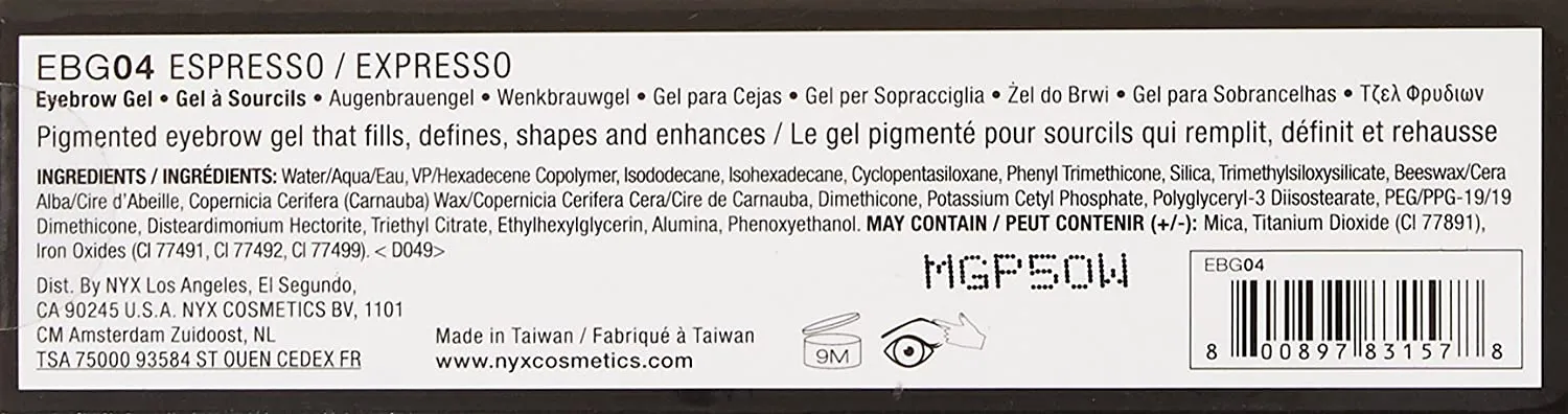 Nyx Professional Makeup - Eyebrow Gel