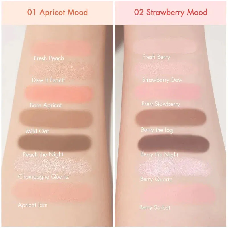 ROMAND Bare Layers Palette 14g  - 01 Apricot Mood
