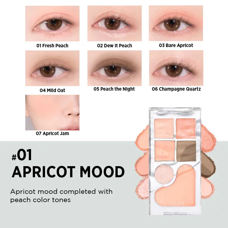 ROMAND Bare Layers Palette 14g  - 01 Apricot Mood