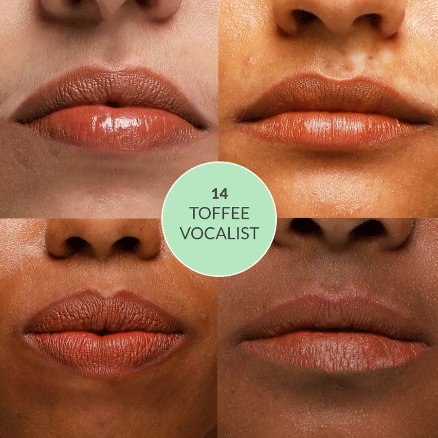 Satin Matte Lipstick Toffee Vocalist 14 | Ultra Light & comfortable | Enriched With Plant Oils