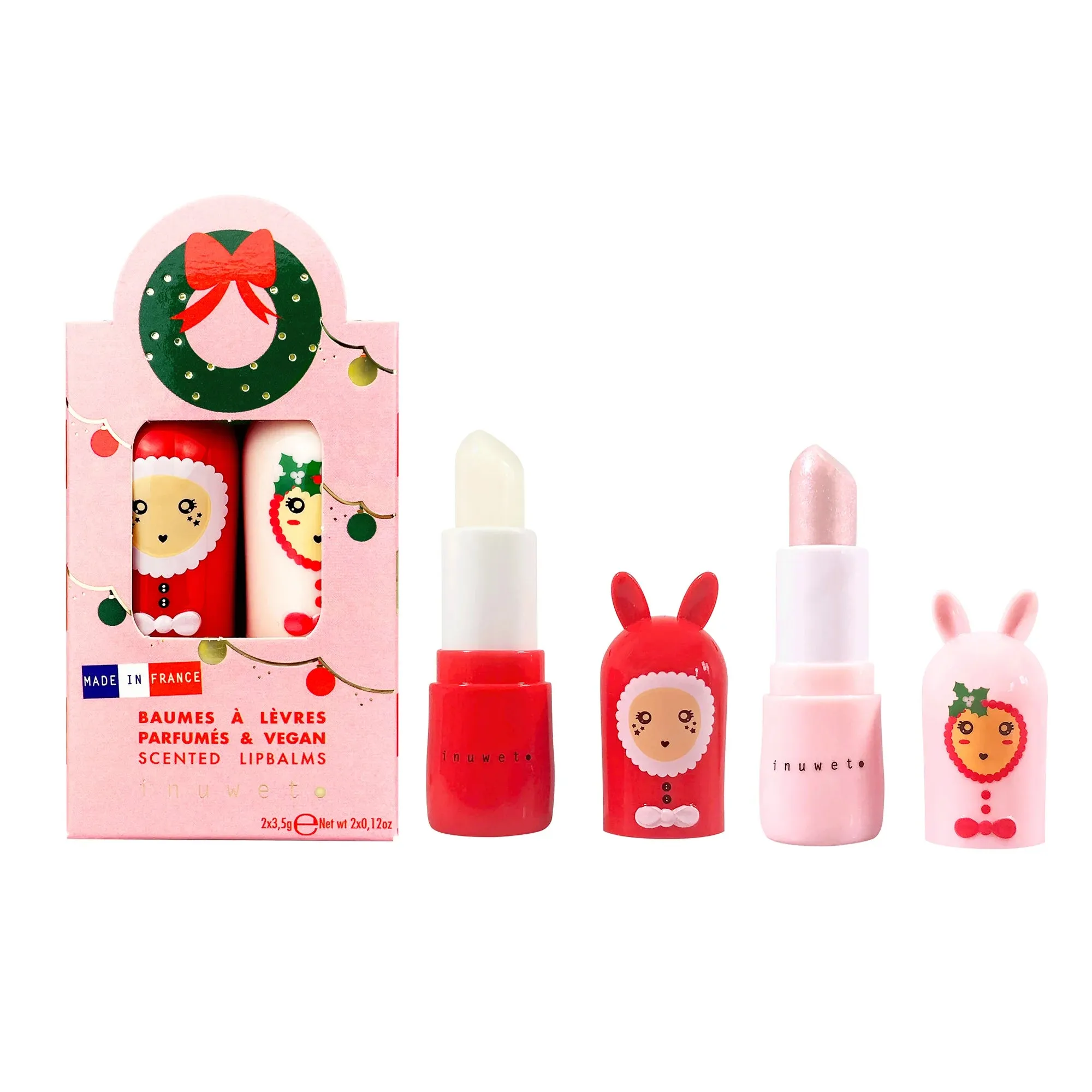 Set of 2 Lip Balm Xmas Garland - اكسسوارات التجميل