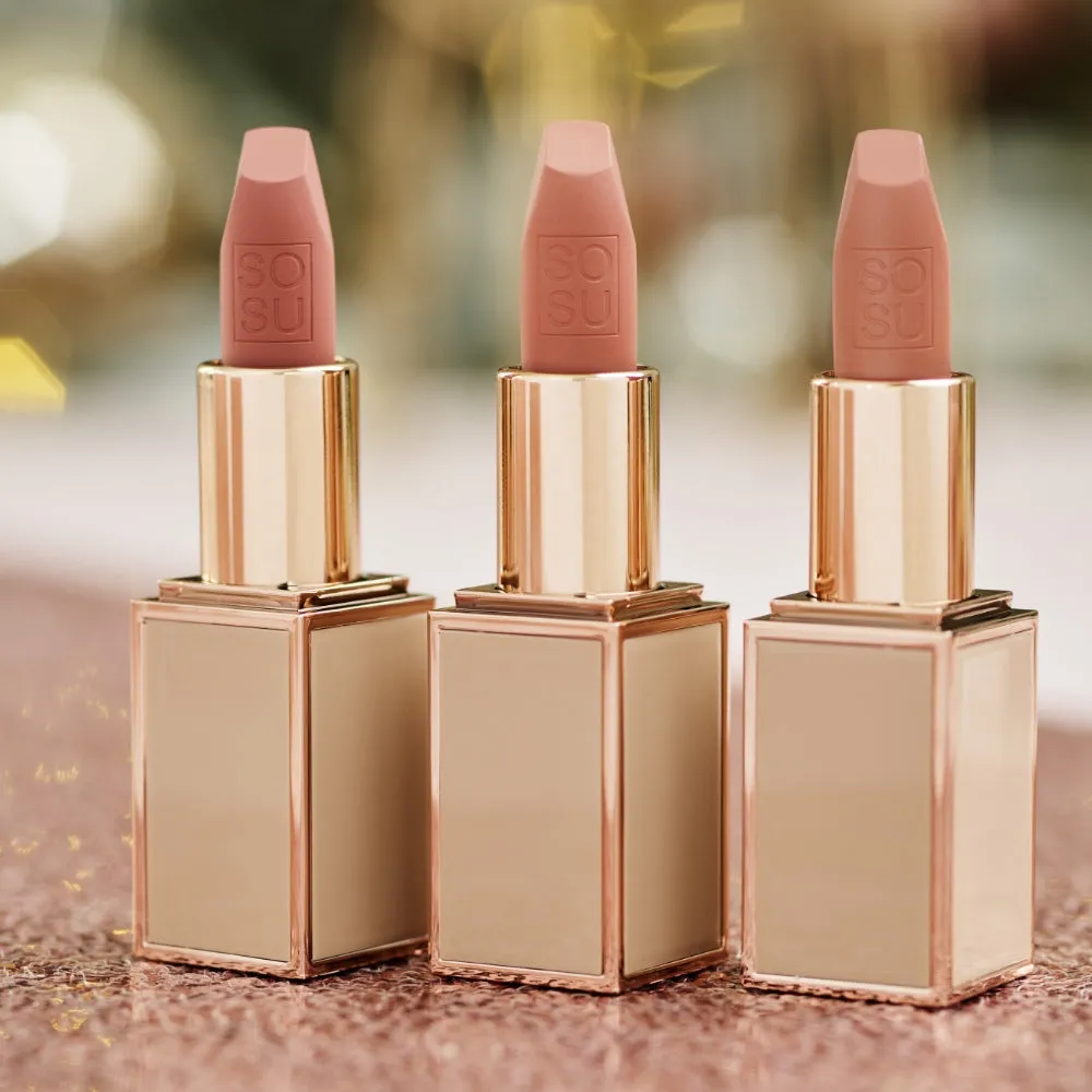 SOSU Cosmetics Try Me Trio Lipstick Gift Set