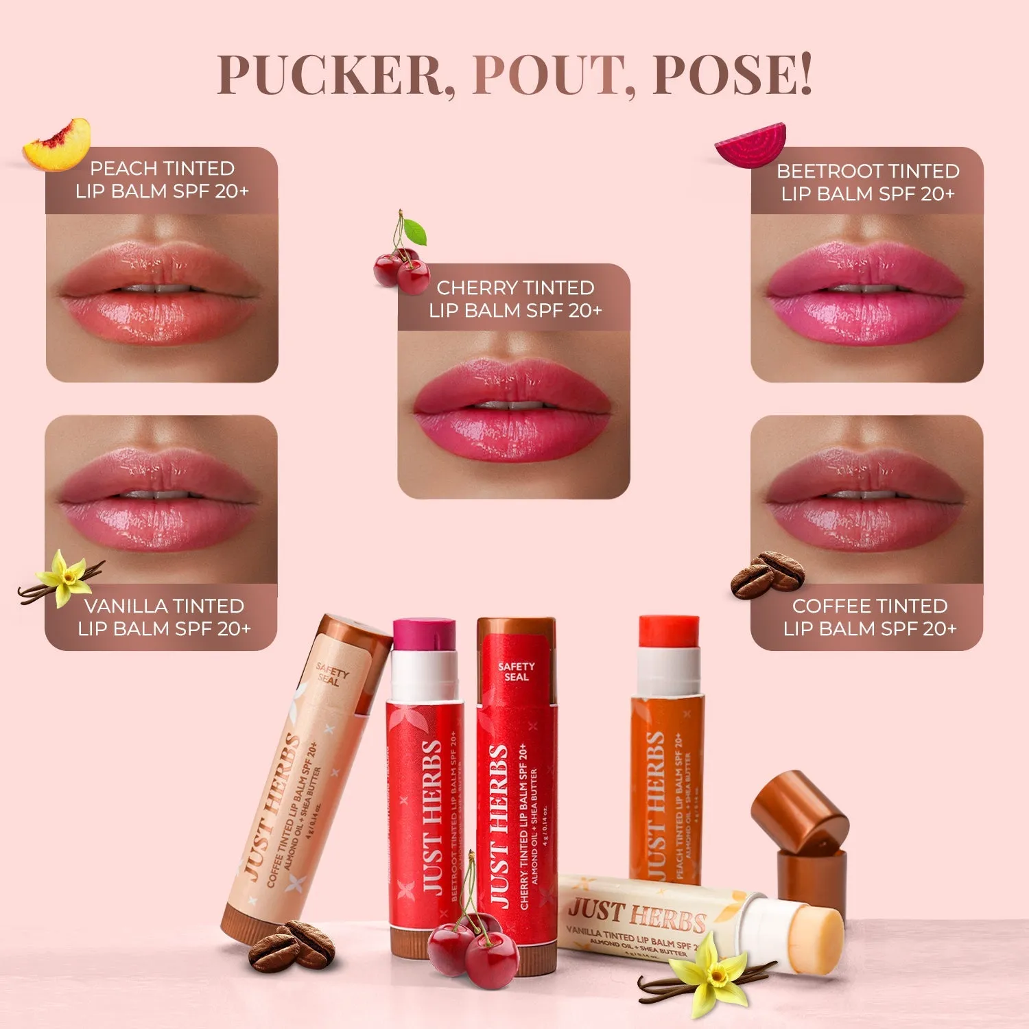 Tinted Lip Balms SPF 20  (Vanilla)