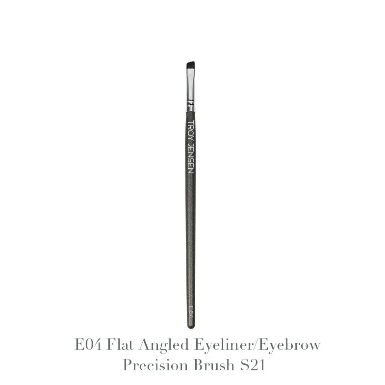 TROY JENSEN E04 Flat Angled Eyeliner/Eyebrow Precision Brush
