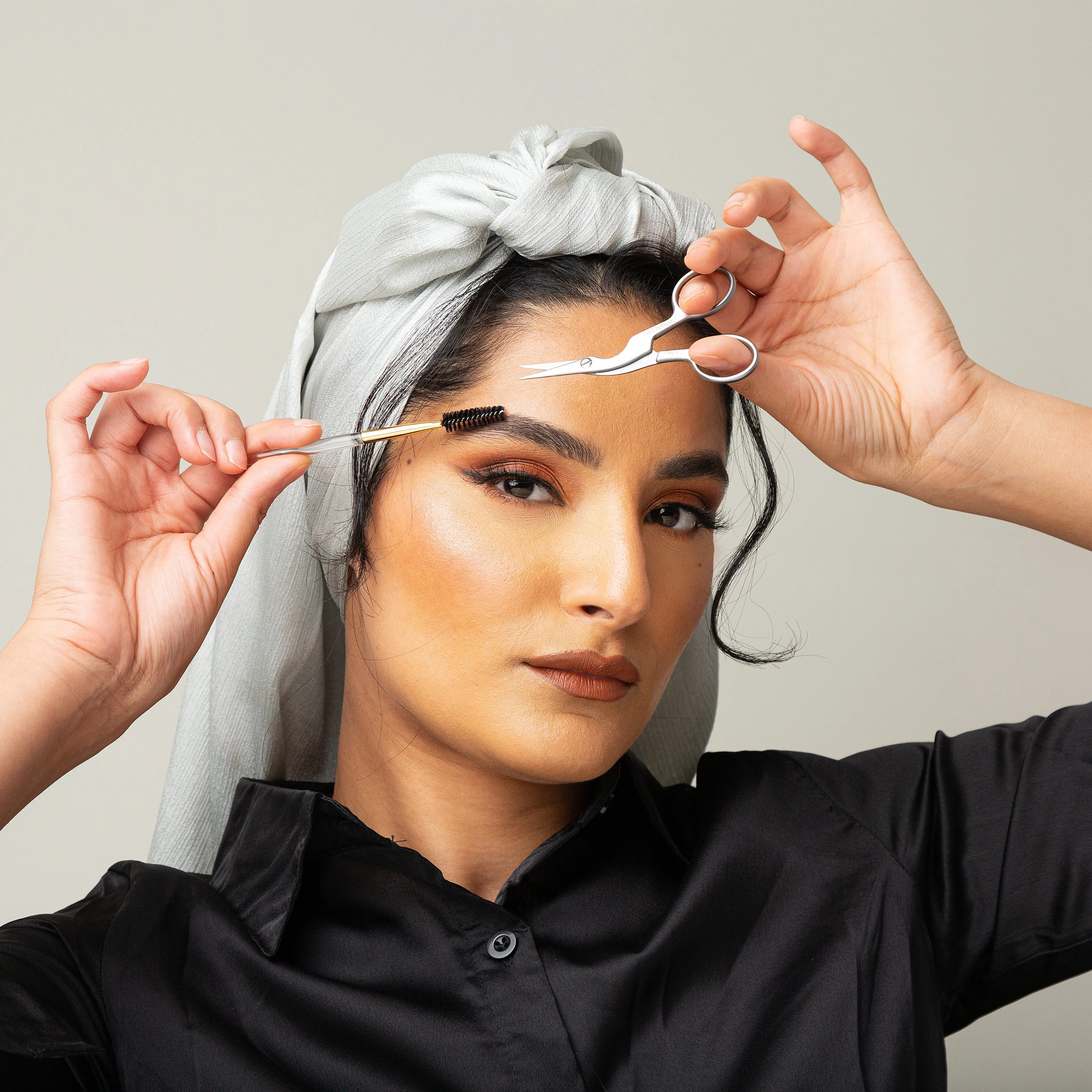 Tweezerman Brow Shaping Scissors & Brush