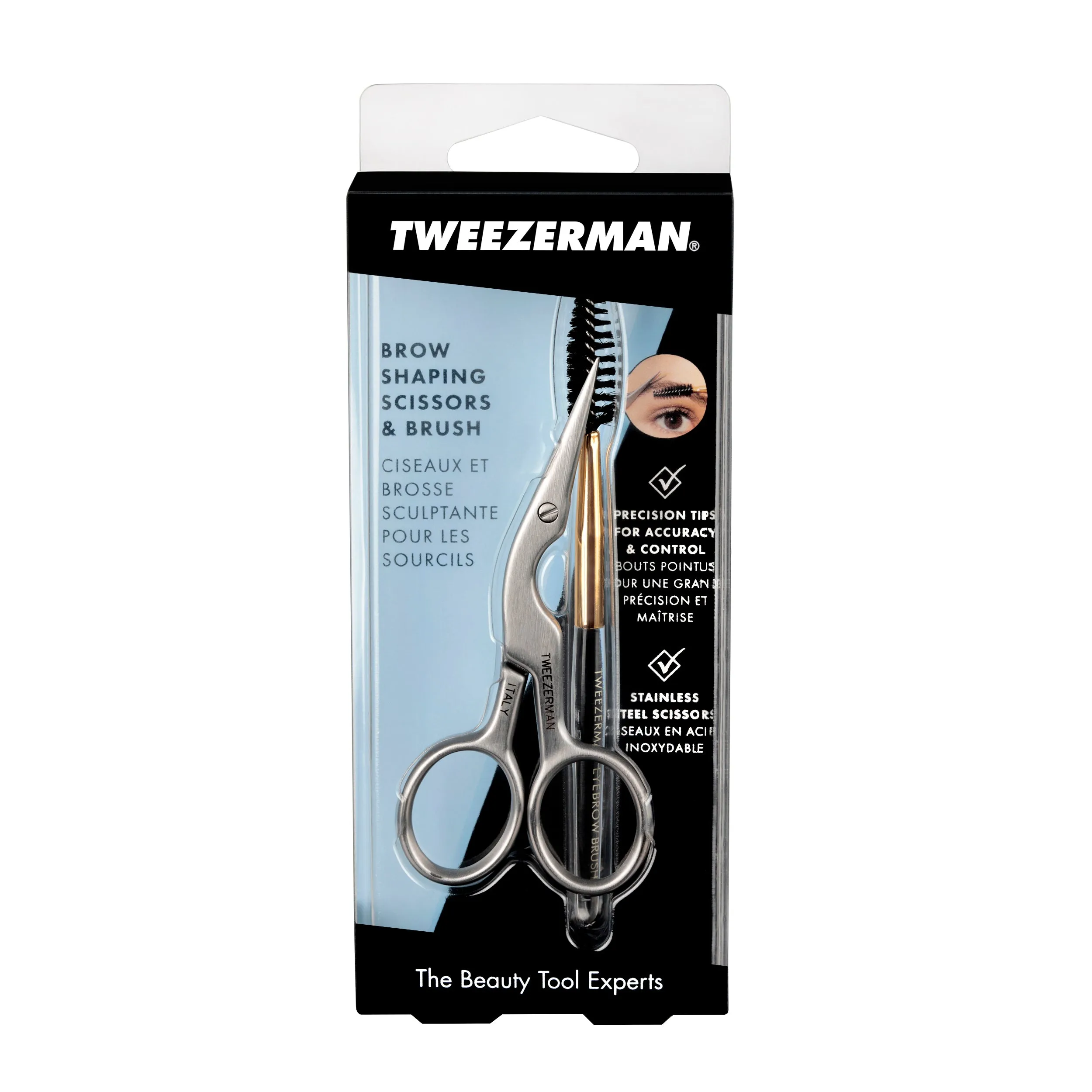 Tweezerman Brow Shaping Scissors & Brush