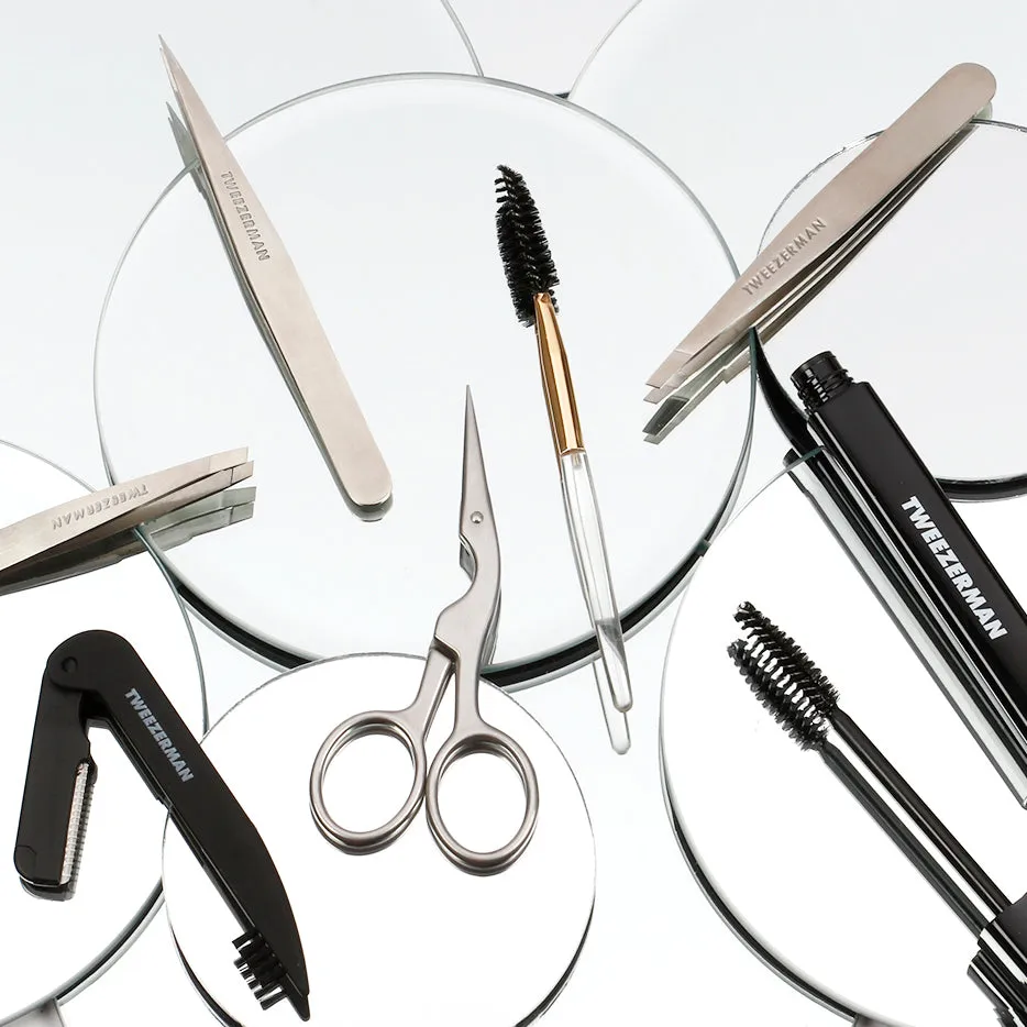 Tweezerman Brow Shaping Scissors & Brush